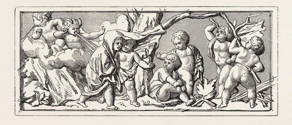 Detail of Freize Round the State Round the State Apartments of Buckingham Palace, UK, 1865: West Wall, No. 2 by Anonymous