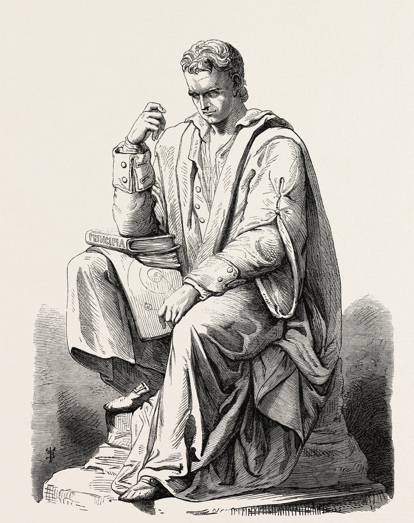 Detail of Newton Meditating on the Law of Gravitation (J. Bell, Sculptor) by Anonymous