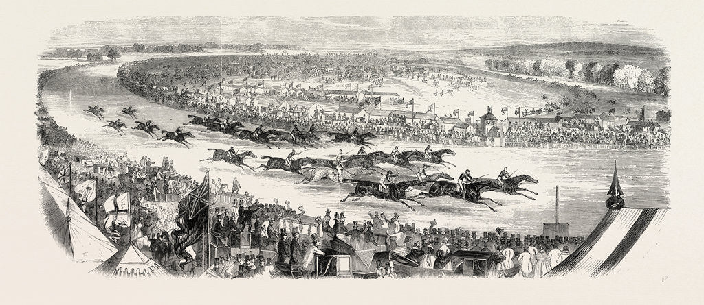 Detail of The Derby: The Race, 1857 by Anonymous