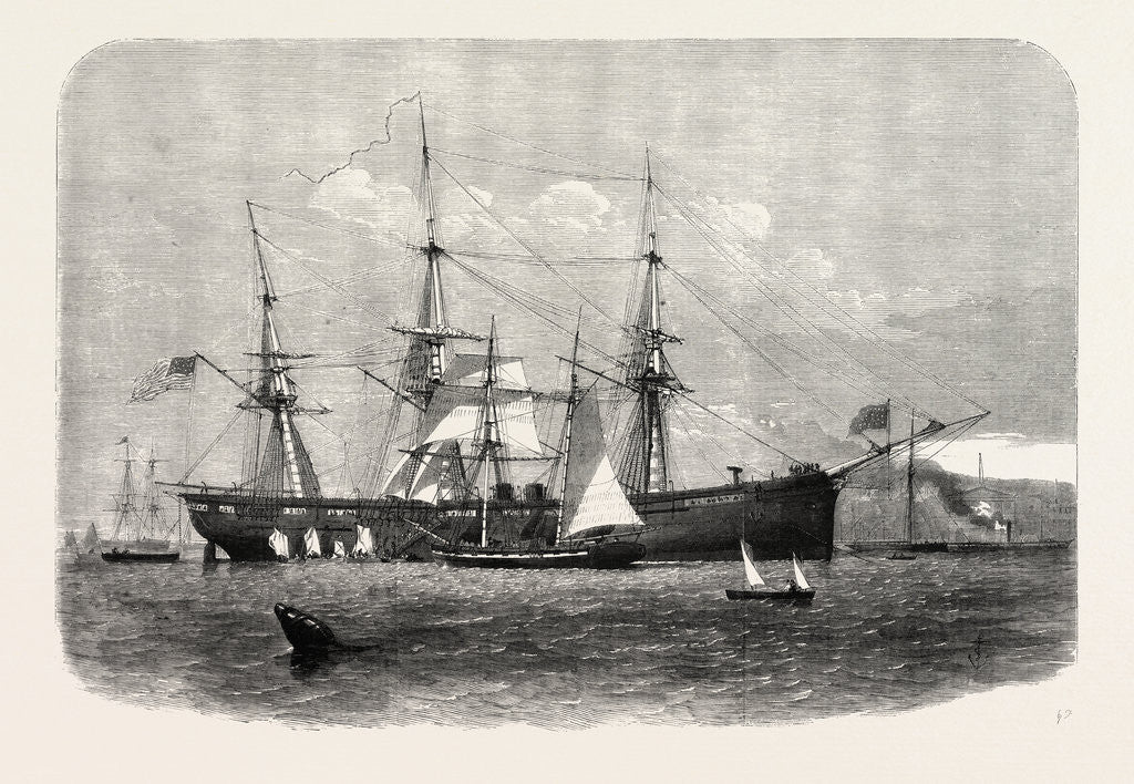 Detail of The United States Steam Corvette Niagara, 1857 by Anonymous