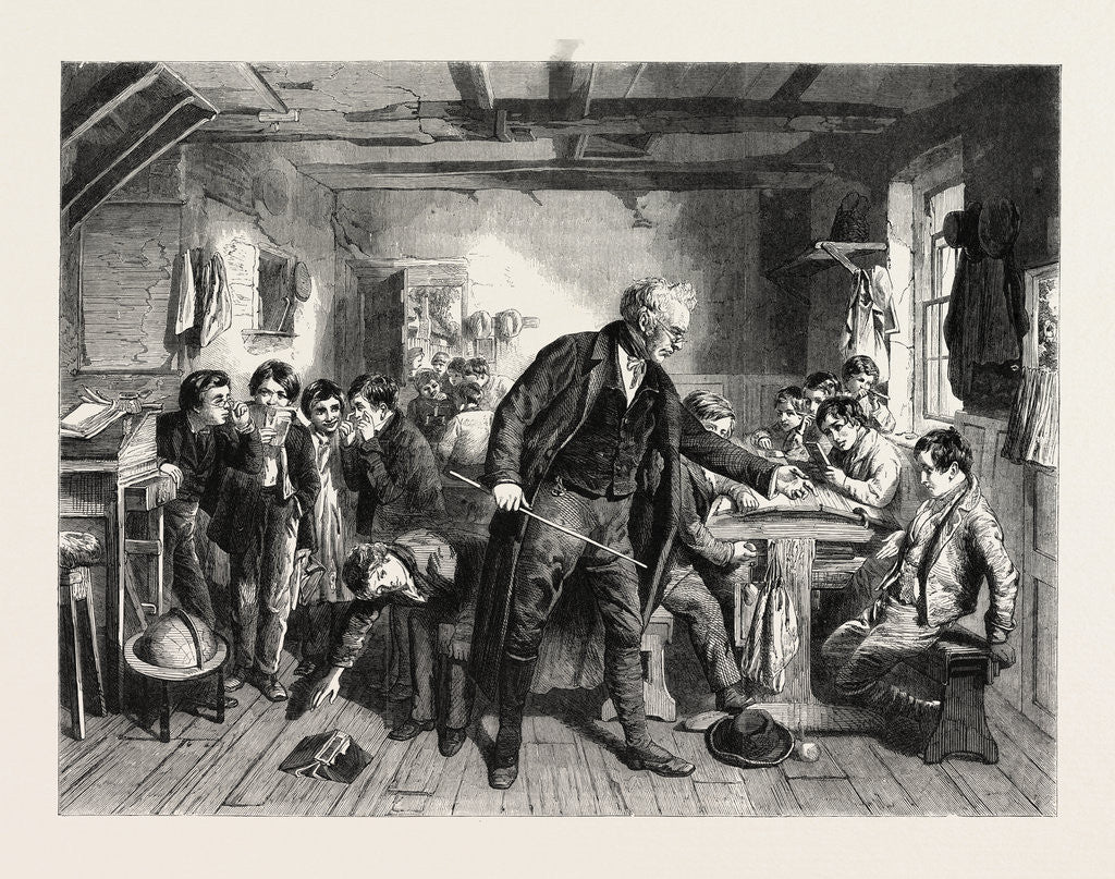Detail of The Village School from the Painting by W.H. Knight in the Exhibition of the Royal Academy, UK, 1857 by Anonymous