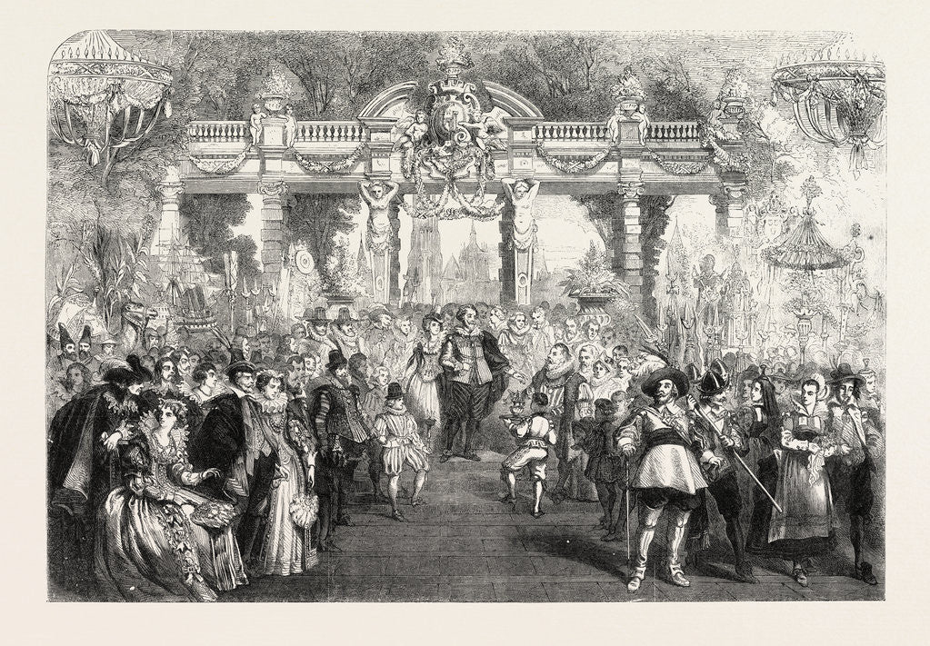 Detail of The Artists' Festival at Munich, Germany, 1857 by Anonymous