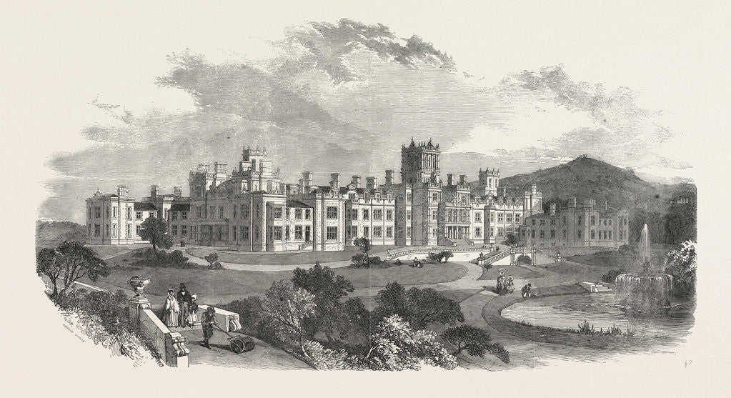 Detail of The New Asylum for Idiots, at Earlswood Common, Redhill, Surrey, UK, 1854 by Anonymous