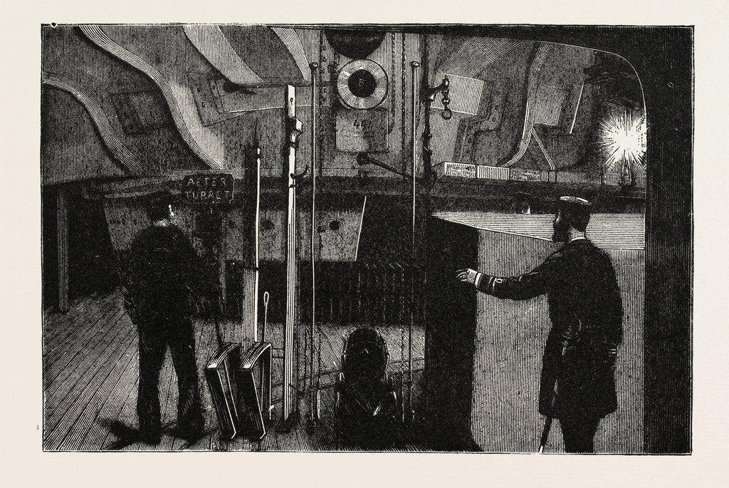Detail of The New War Ship of the British Navy, H.M.S. Inflexible: The Turret below the Deck, Showing the Method of Loading the Guns, 1882 by Anonymous