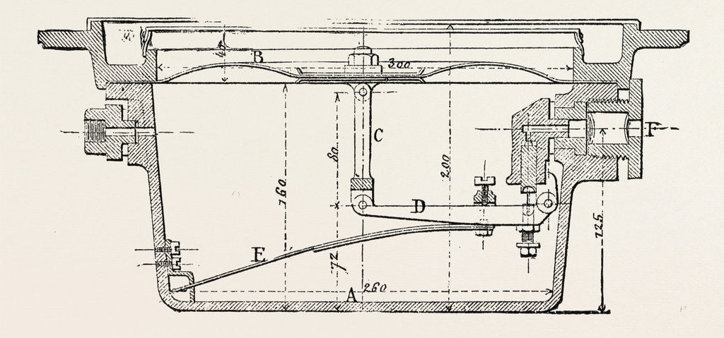 Detail of Compressed Oil Gas for Lighting Cars, Steamboats, and Buoys: Pintsch Regulator, 1882 by Anonymous