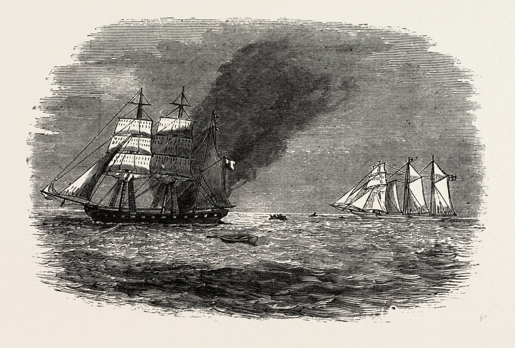 Detail of The Monkshaven on Fire by Anonymous