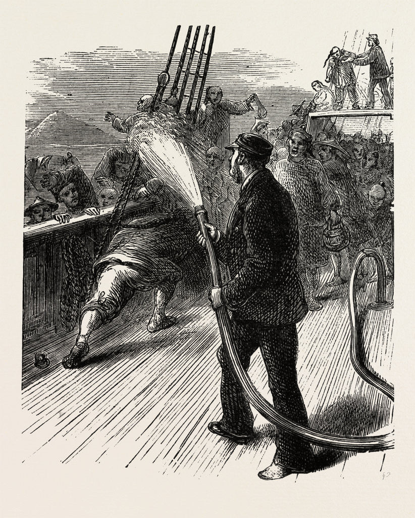 Detail of How We Were Boarded by Chinese and Dispersed Them, Vessel, Maritime by Anonymous