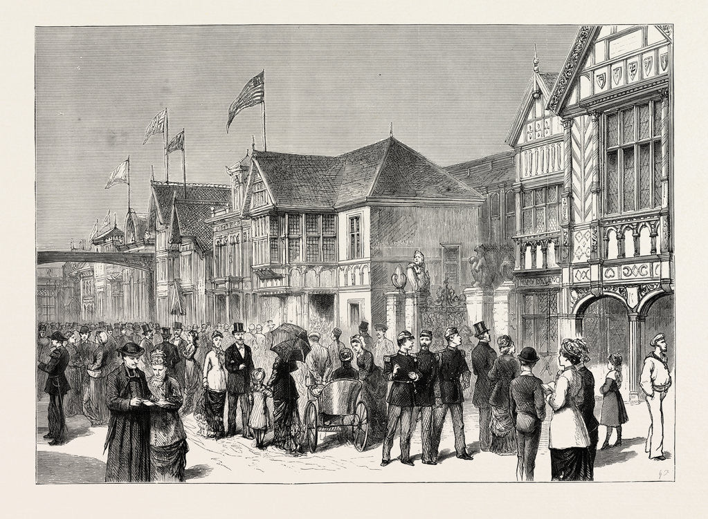 Detail of The Paris Exhibition-the International Avenue, France by Anonymous