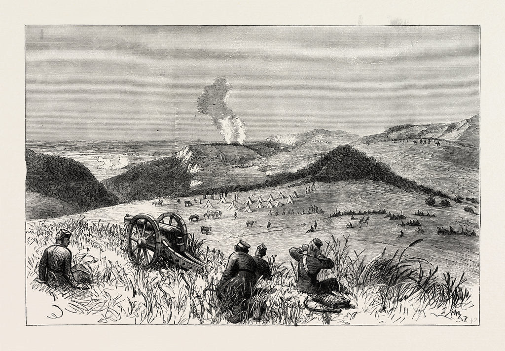 Detail of The Kaffir War — General Thesiger's Attack on the Rebel Chief Sandilli by Anonymous