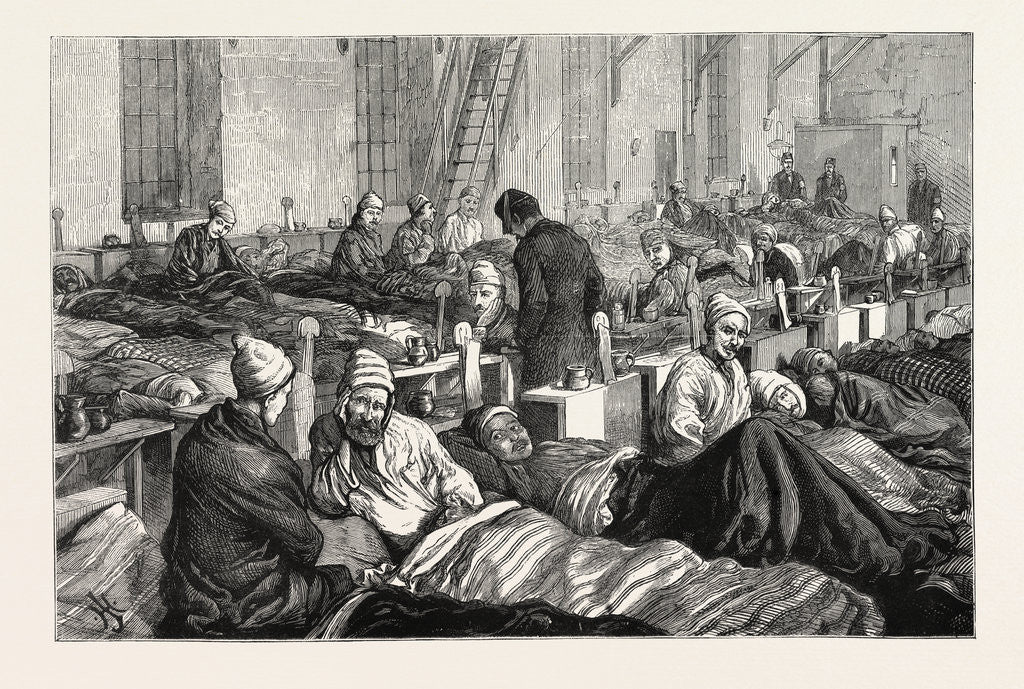 Detail of British Charitable Work in Turkey, Interior of the Stafford House Society's Hospital at Rustchuk, Turkey by Anonymous