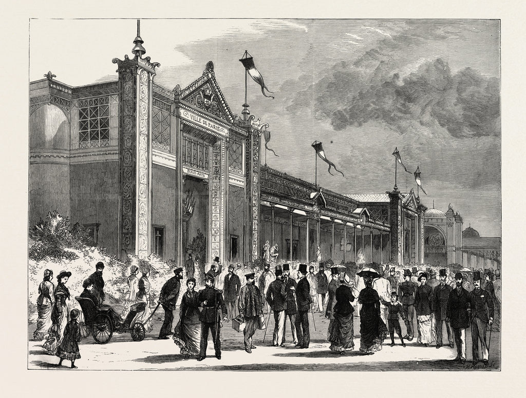 Detail of The Paris Exhibition, Pavilion of La Ville De Paris, France by Anonymous