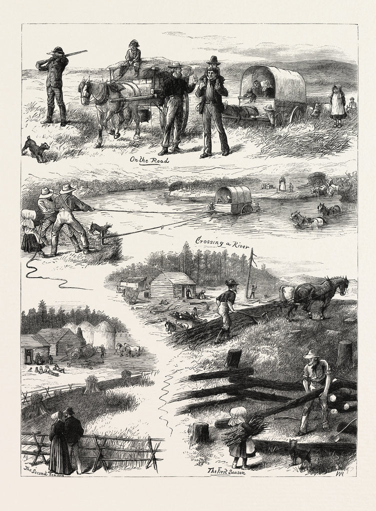 Detail of Emigrant Life in British North America by Anonymous