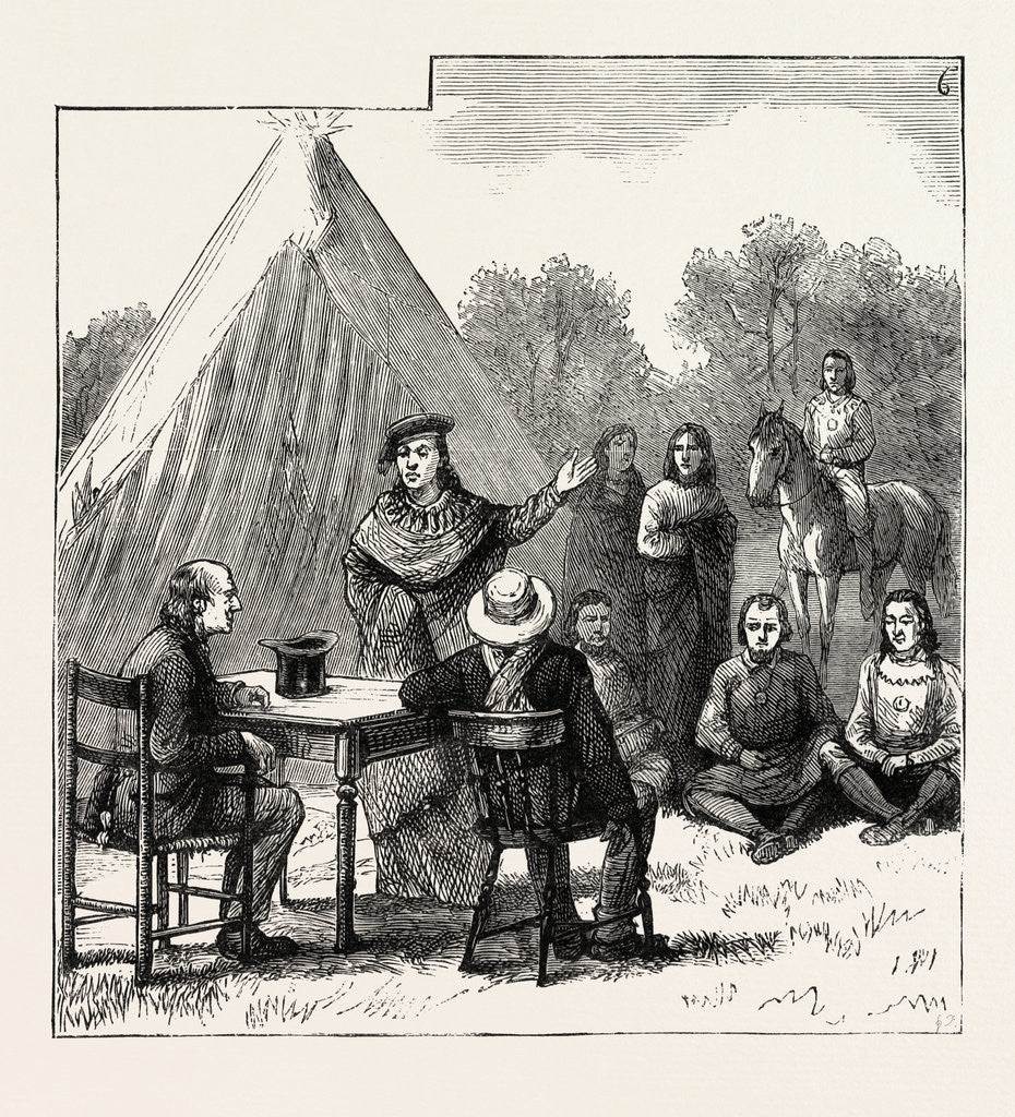 Detail of The War with the Sioux Indians by Anonymous