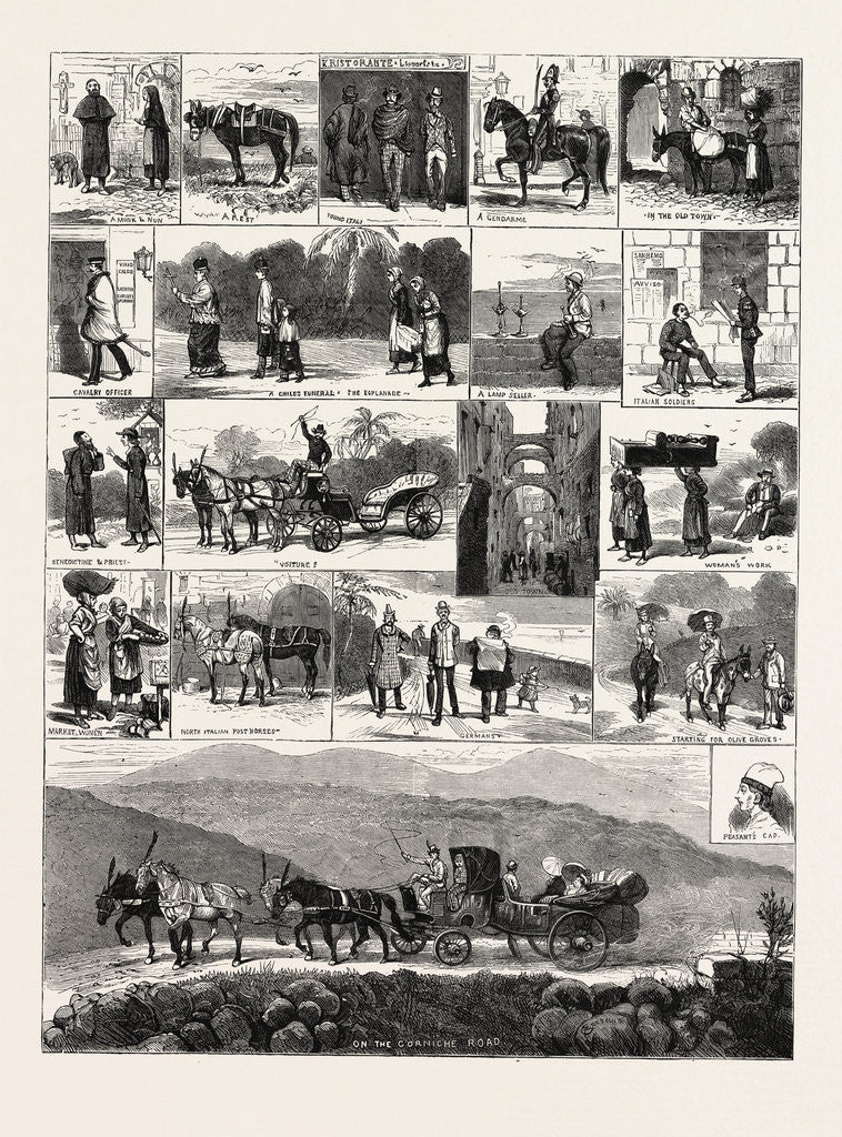 Detail of Artistic Notes from San Remo, Northern Italy by Anonymous