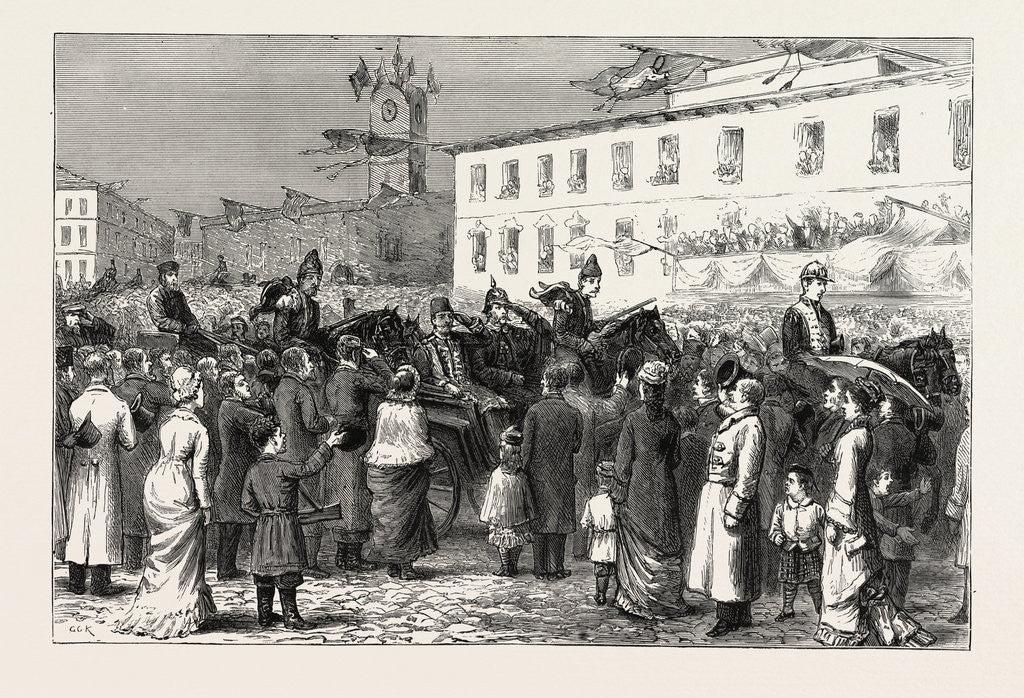 Detail of Arrival of the Shah of Persia at St. Petersburg, Russia by Anonymous