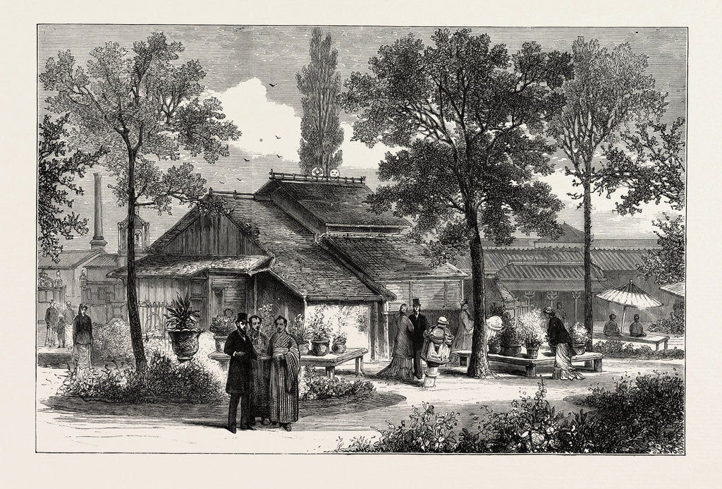 Detail of The Japanese Farm on the Trocadero, the Paris Exhibition, France by Anonymous