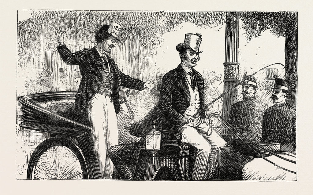 Detail of Victims of the Conscription Enjoying Their Last Moments of Freedom, the Paris Exhibition, France by Anonymous