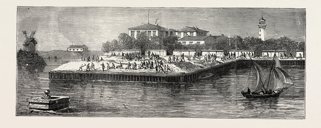 Detail of New Russian Battery on the South Side of the Mouth of the Danube by Anonymous