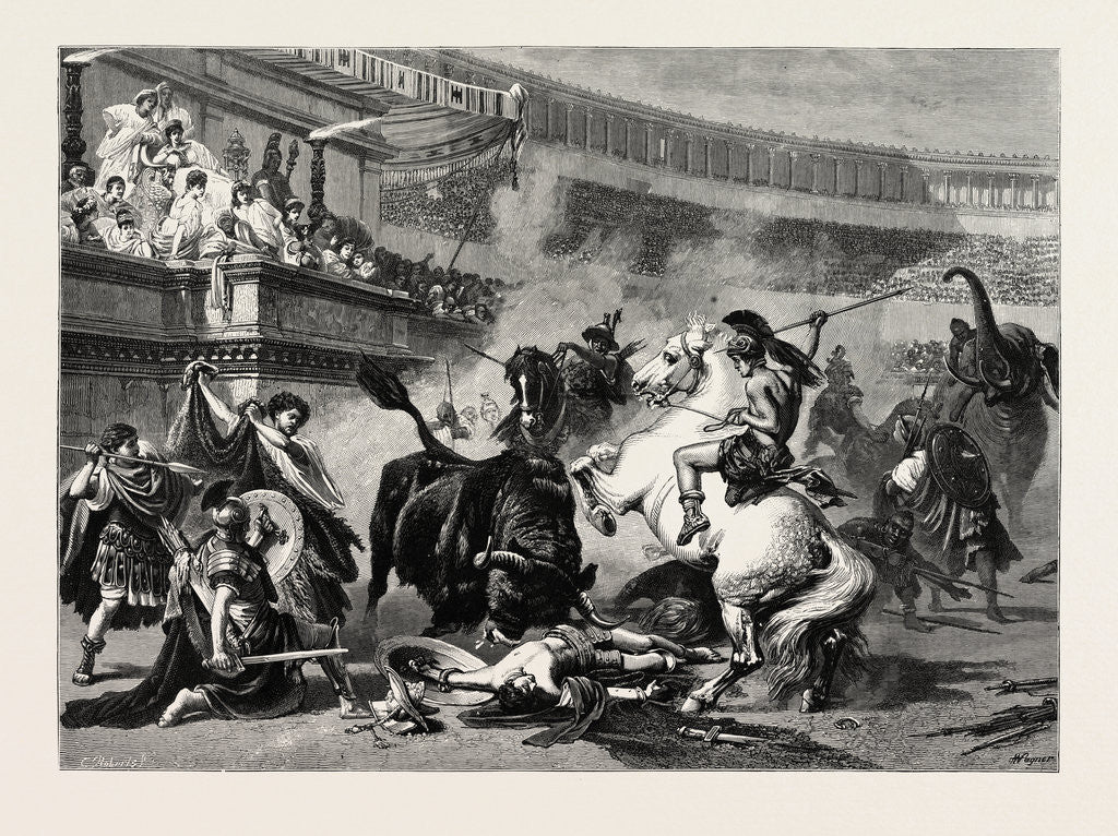 Detail of A Bull Fight by Anonymous