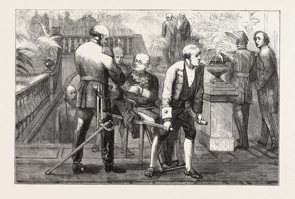 Detail of The Berlin Congress—Prince Gortchakoff Being Carried to the Congress Hall, Germany by Anonymous