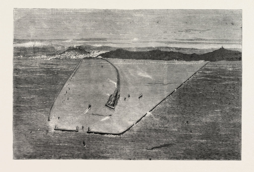 Detail of The Proposed New Deep Sea Harbour at Boulogne-Sur-Mer, France by Anonymous