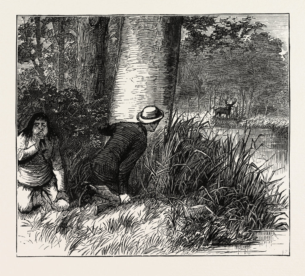 Detail of Calling the Moose by Anonymous