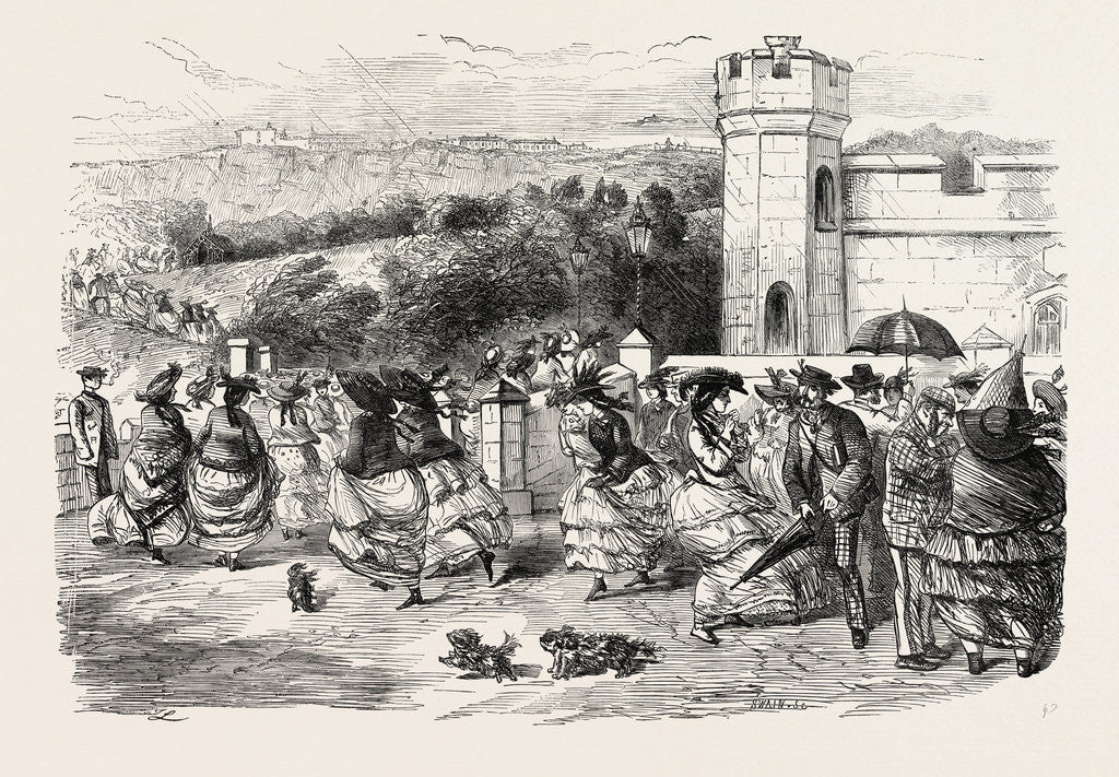 Detail of Oh Goodness It's Beginning to Rain! a Sketch at the Yorkshire Coast by Anonymous