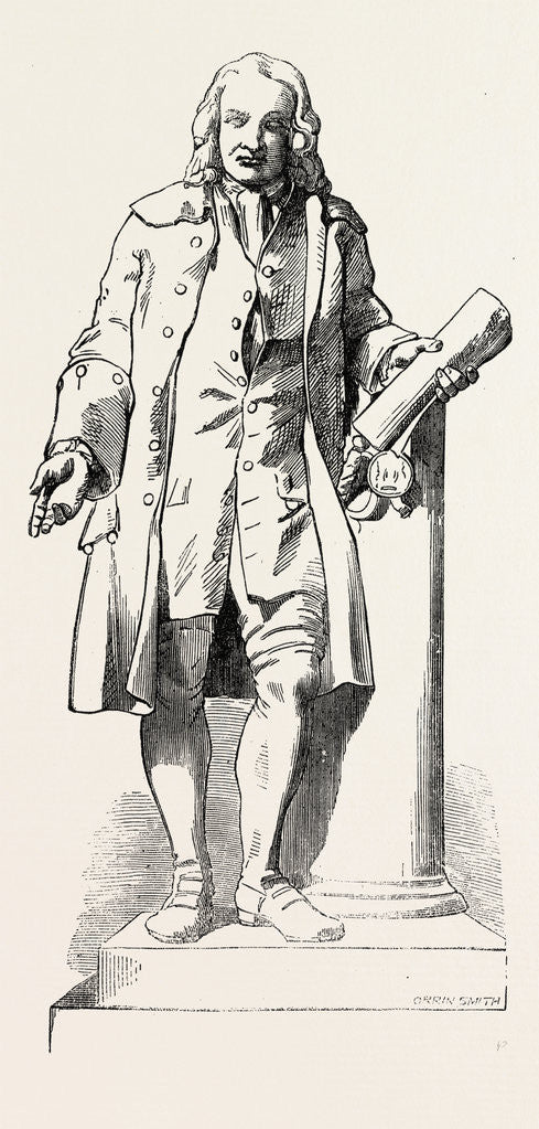Detail of Statue of Captain Coram at the Foundling Hospital, London, 1856 by Anonymous