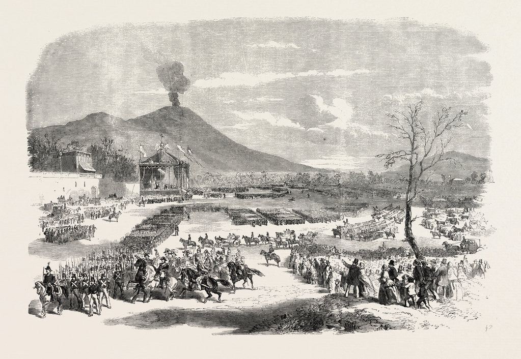 Detail of Attempt to Assassinate the King of Naples, in the Capellano Maggiore, 1856 by Anonymous