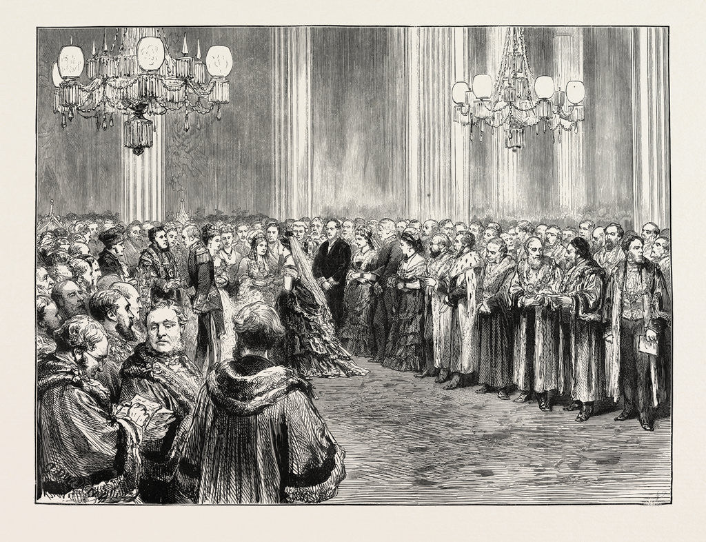 Detail of The Lord Mayor's Banquet at the Mansion House to the Mayors of Provincial Boroughs, London, 1873 by Anonymous