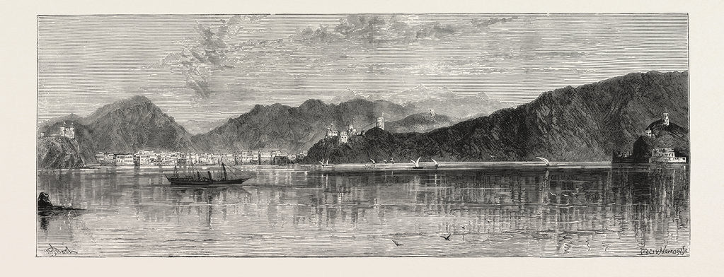 Detail of Sir Bartle Frere's Anti-Slavery Mission: View of Muscat, Arabia, 1873 by Anonymous