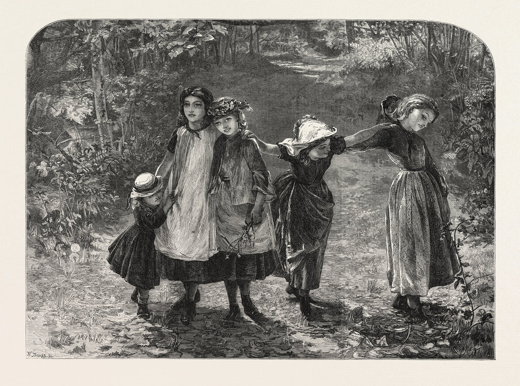 Detail of Fancy Free, in the Winter Exhibition at the French Gallery, Pall Mall, London, 1868 by Anonymous
