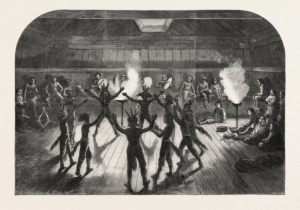 Detail of Indian Dance at Unalachleet, Norton Sound, Alaska, 1868 by Anonymous