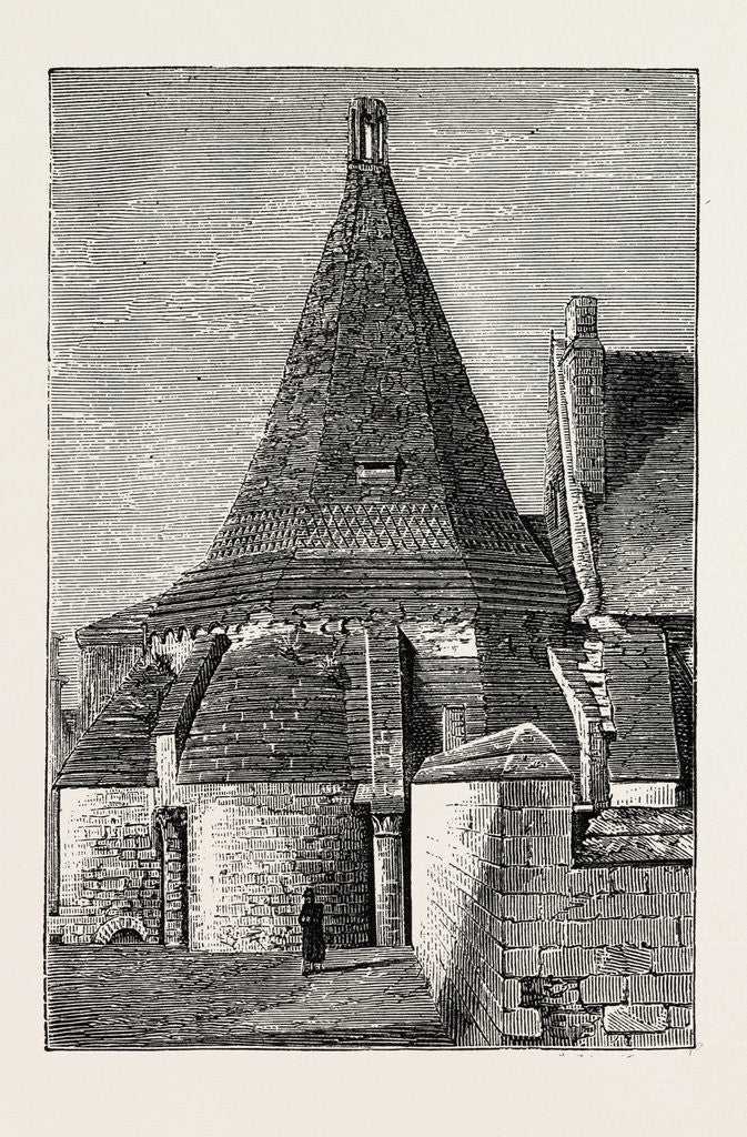 Detail of Romanesque Tower at Fontevrault, France, 1871 by Anonymous