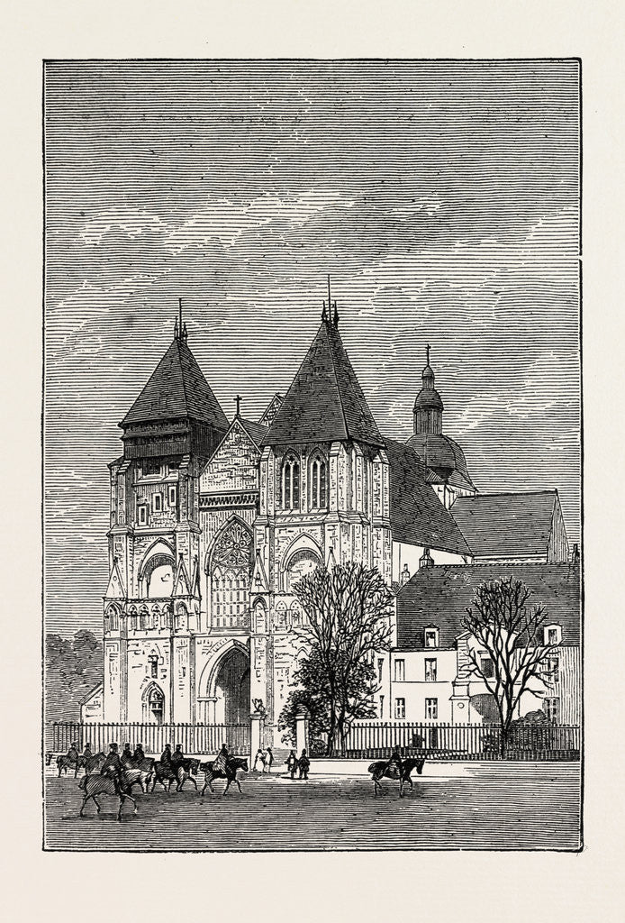 Detail of Church at Le Mans, France, 1871 by Anonymous