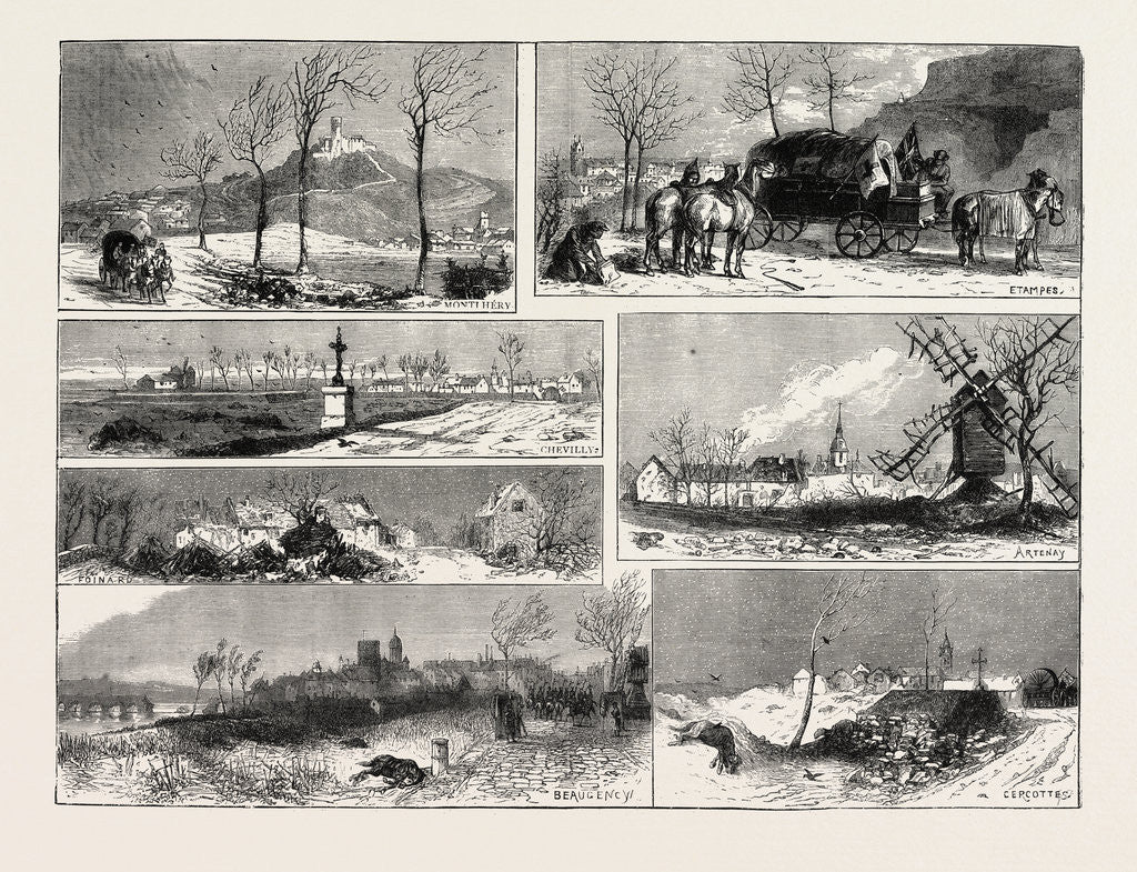 Detail of The Two Hundred Miles Through France on a Limber Waggon by Anonymous
