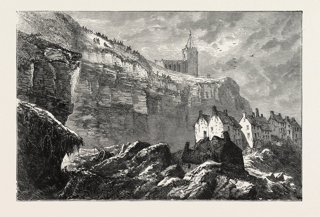 Detail of The Landslip at Whitby, UK, 1871 by Anonymous