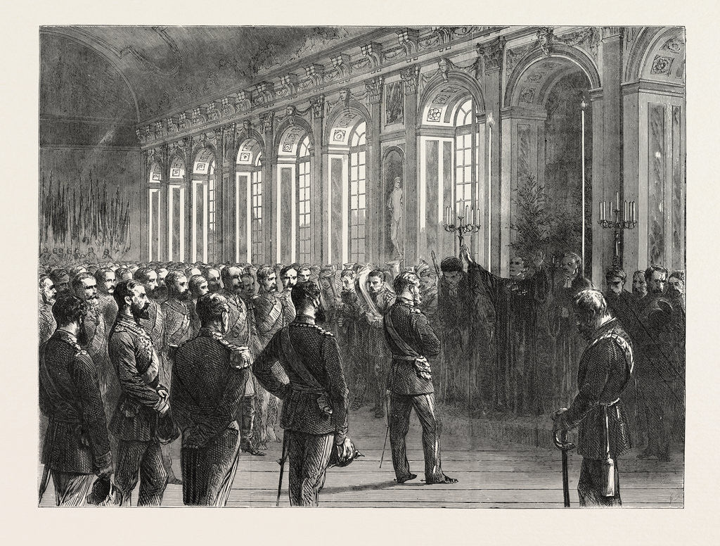 Detail of The Proclaiming the Emperor of Germany in the Galerie Des Glaces, Versailles, France, 1871 by Anonymous