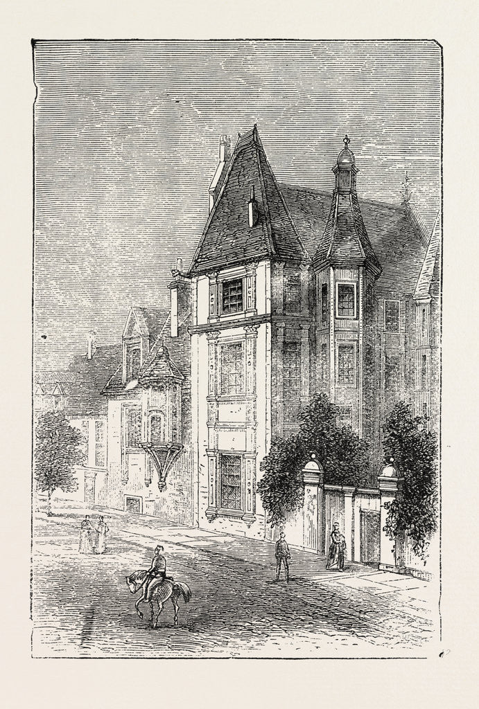 Detail of Scarron's House at Le Mans, France, 1871 by Anonymous
