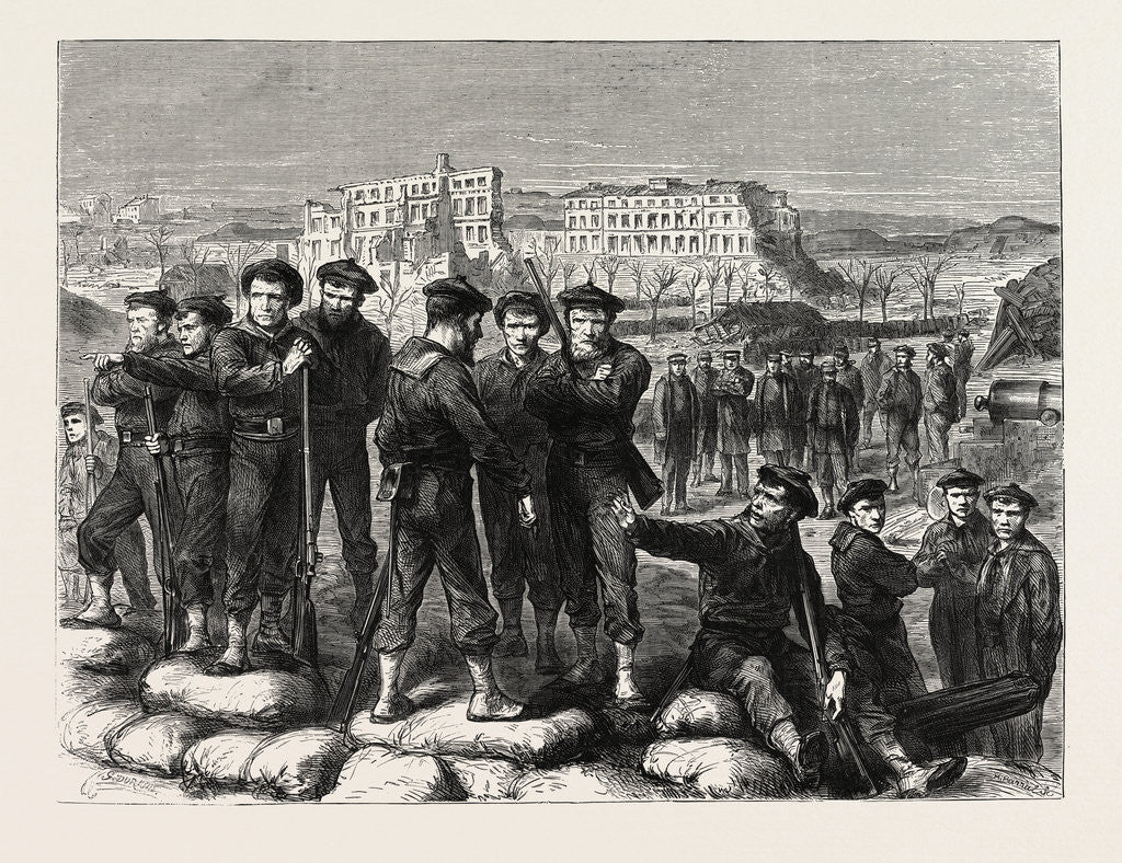Detail of The The Sailors Refusing to Evacuate Fort Montrouge, France, 1871 by Anonymous