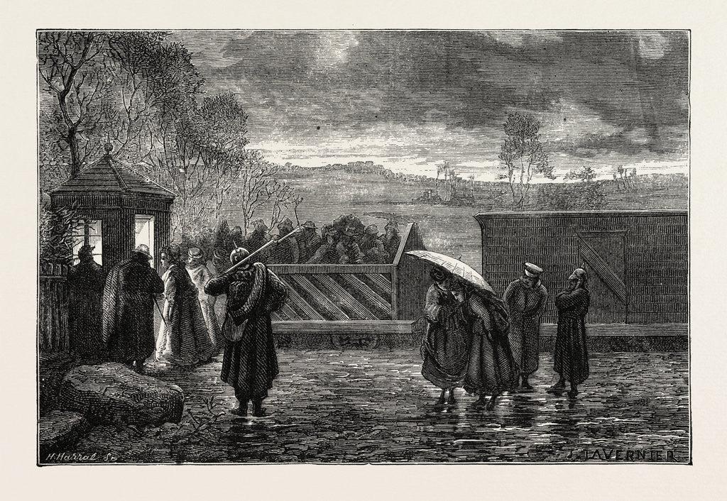 Detail of The At the Station, Prussians Selling Water, France, 1871 by Anonymous