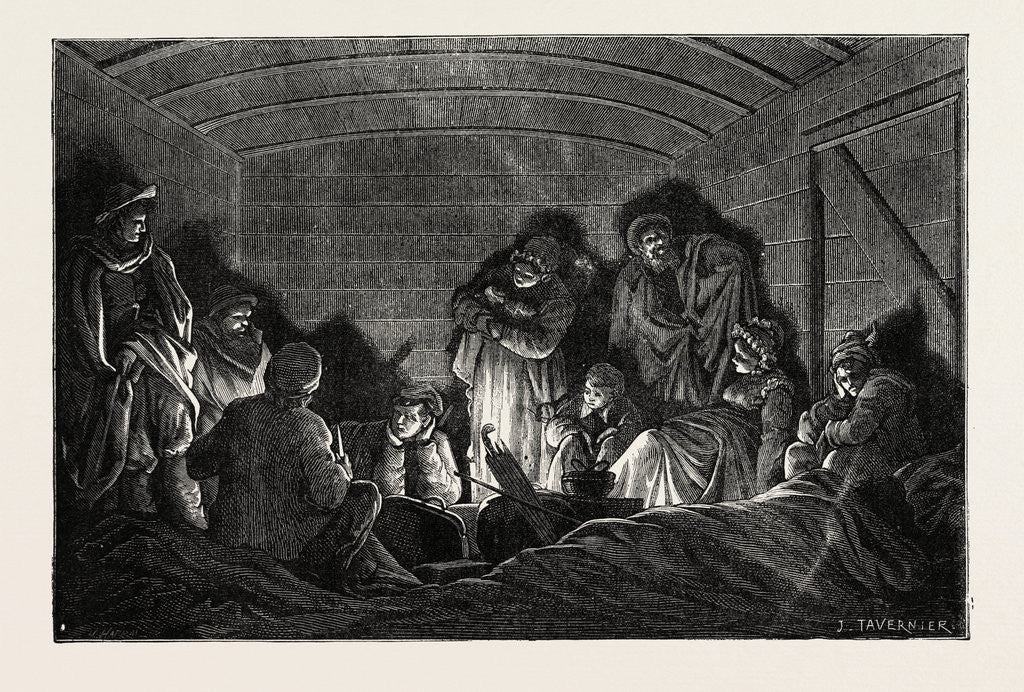 Detail of The In the Railway Carriage, France, 1871 by Anonymous