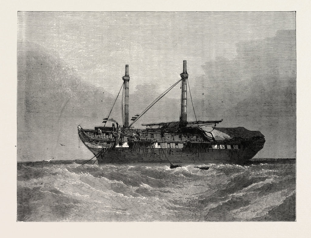 Detail of The Old Hulk, from the Old Painting by T.L. Rowbotham by Anonymous