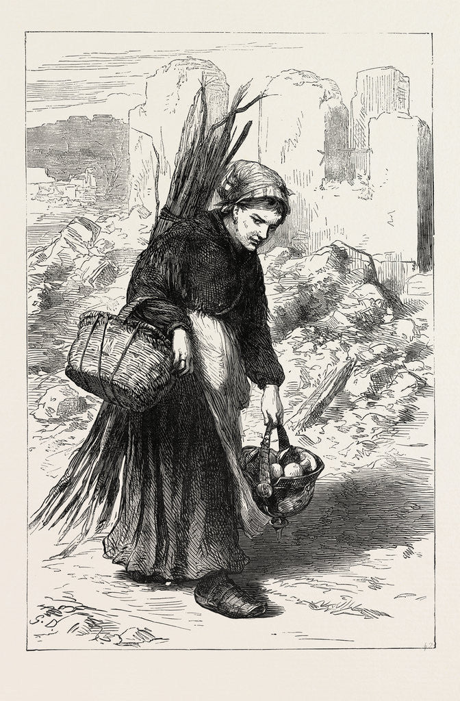 Detail of The Outside Paris: A Little Relish for My Good Man, France, 1871 by Anonymous