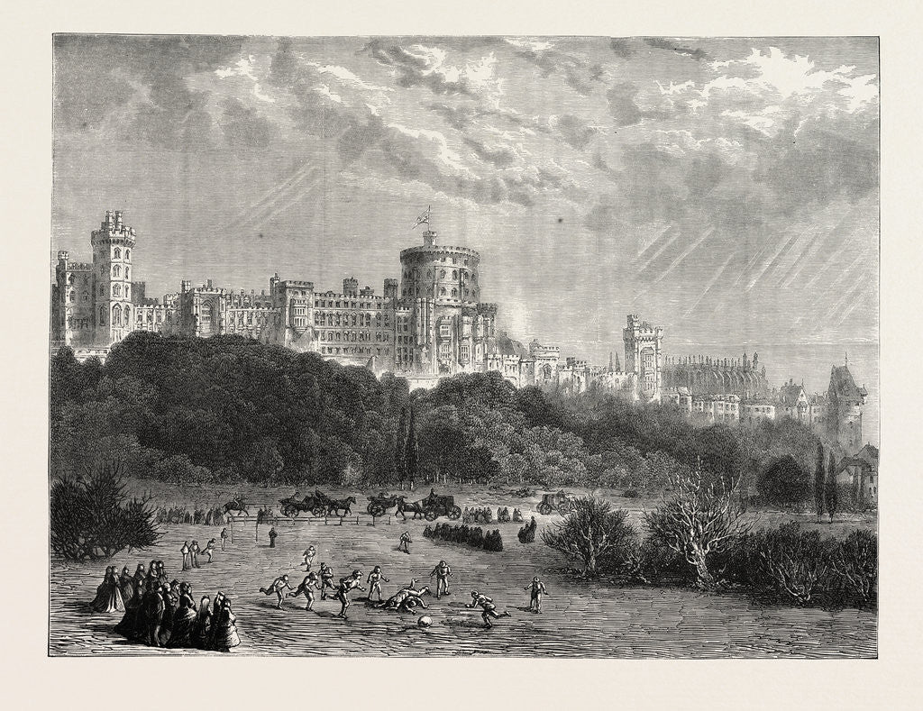Detail of Windsor Castle, UK, 1871 by Anonymous