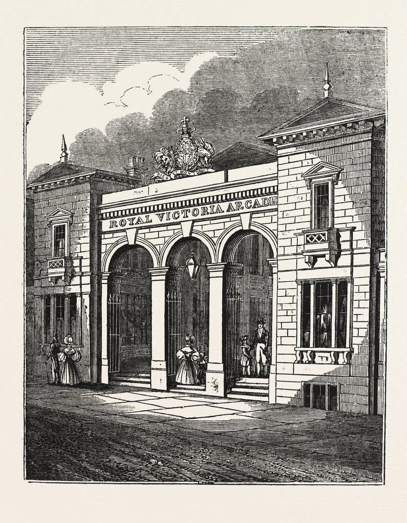 Detail of The Royal Victoria Arcade by Anonymous