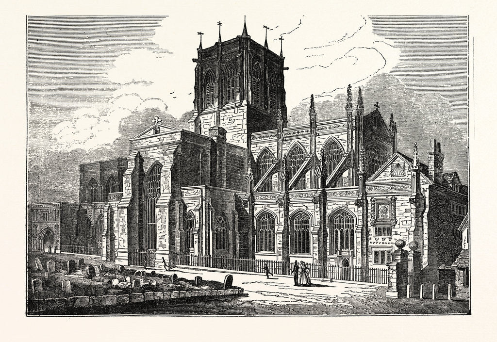 Detail of Sherborne Church by Anonymous