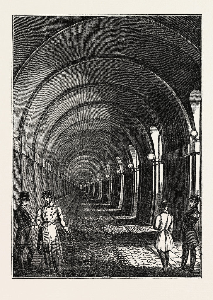 Detail of The Thames Tunnel: The Western Archway by Anonymous
