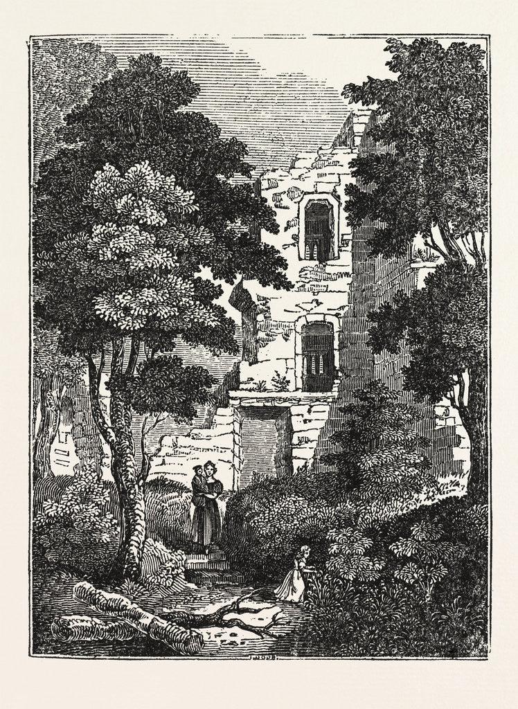 Detail of The Western Tower of Tutbury Castle by Anonymous