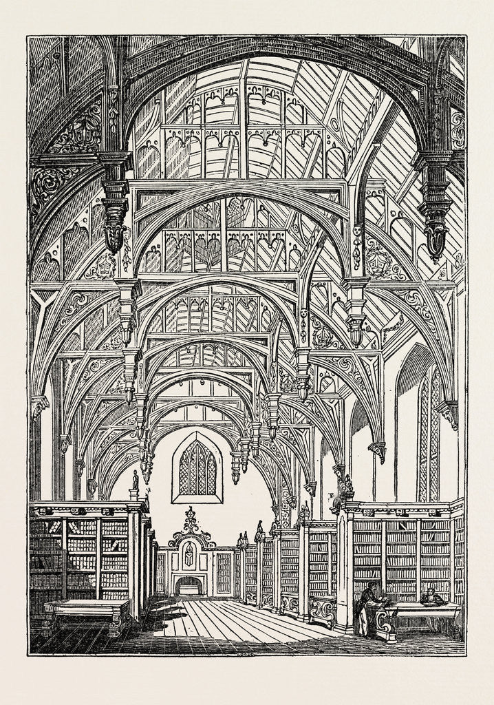 Detail of Hall of Lambeth Palace by Anonymous